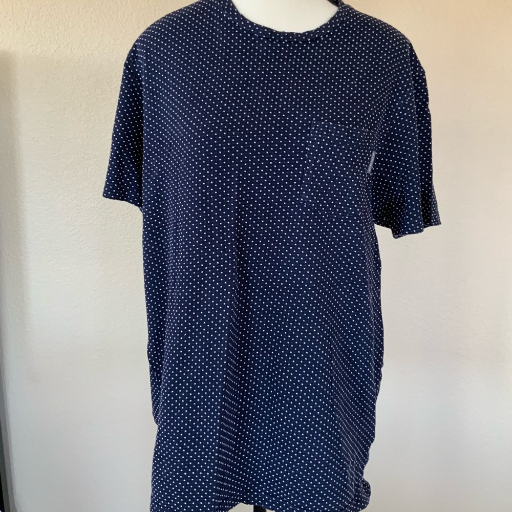 Men’s Navy Polka Dot Shirt